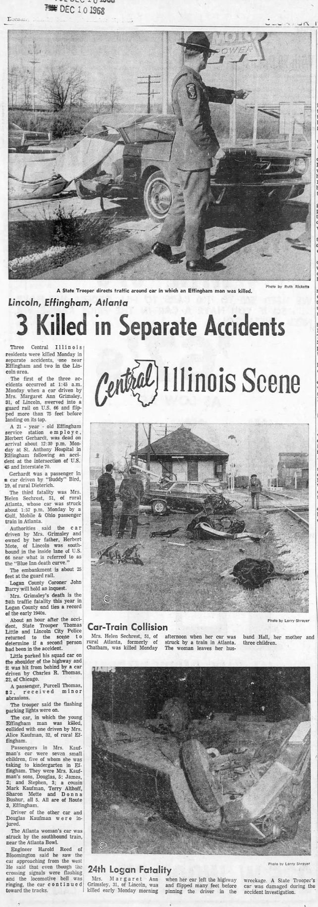 3 killed in separate accidents